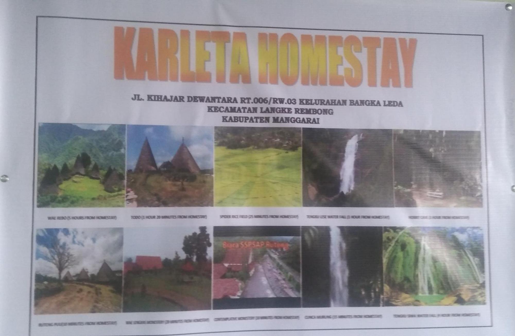 Karleta Homestay Ruteng Eksteriør bilde